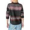 imageLucky Brand Womens Fairisle Crew SweaterBlack Combo