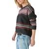 imageLucky Brand Womens Fairisle Crew SweaterBlack Combo