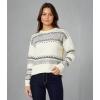 imageLucky Brand Womens Fairisle Crew SweaterWhisper White Multi