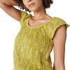 imageLucky Brand Womens Flutter Sleeve Knit PulloverGolden Olive Acid Washed