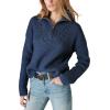 imageLucky Brand Womens Half Zip Pullover SweaterCadet Navy