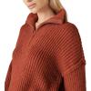 imageLucky Brand Womens Half Zip Pullover SweaterTerracota Acid Washed