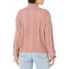 imageLucky Brand Womens HalfZip Cable SweaterStucco Rose