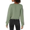 imageLucky Brand Womens Long Sleeve Crew Neck Summer Cropped SweatshirtSea Spray