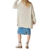 imageLucky Brand Womens Mixed Cable CardiganStraw Heather