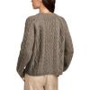 imageLucky Brand Womens Mixed Cable Crew Sweater PulloverCharcoal Heather
