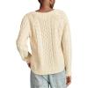imageLucky Brand Womens Mixed Cable Crew Sweater PulloverTofu