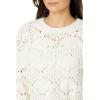 imageLucky Brand Womens Open Stitch Pullover SweaterWhisper White