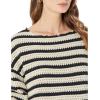 imageLucky Brand Womens Pointelle Stripe SweaterBlack Peyote Stripe