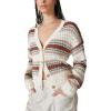 imageLucky Brand Womens Button Front Knit CardiganSequoia Brown Multi