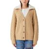 imageLucky Brand Womens Cable Collared CardiganLight Camel