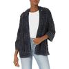 imageLucky Brand Womens Crochet CardiganDark Denim Acid Wash