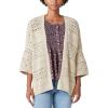 imageLucky Brand Womens Crochet CardiganOyster Grey