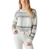 imageLucky Brand Womens Fairisle Crew SweaterWhisper White Multi