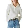 imageLucky Brand Womens Half Zip Pullover SweaterWhisper White