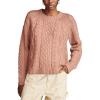 imageLucky Brand Womens Mixed Cable Crew Sweater PulloverBurlwood