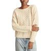 imageLucky Brand Womens Mixed Cable Crew Sweater PulloverTofu