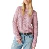 imageLucky Brand Womens Open Stitch Pullover SweaterLilas
