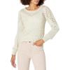 imageLucky Brand Womens Textured Dot Crew Neck SweaterStraw Heather