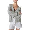 imageLucky Brand Womens Womens Cozy Cable Stitch CardiganLight Heather Gray