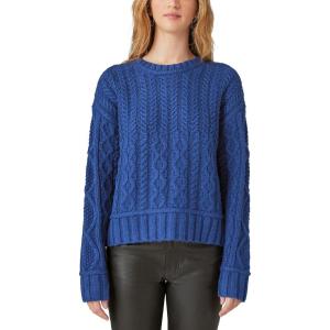 imageLucky Brand Womens Cable Crew SweaterEstate Blue