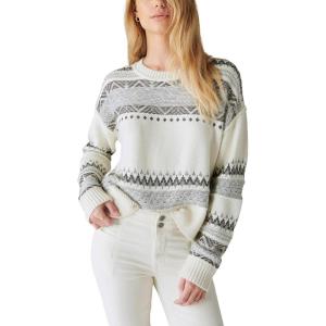 imageLucky Brand Womens Fairisle Crew SweaterWhisper White Multi