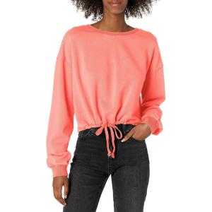 imageLucky Brand Womens Long Sleeve Crew Neck Summer Cropped SweatshirtDubarry