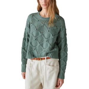 imageLucky Brand Womens Open Stitch Pullover SweaterLaurel Wreath