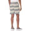 imageLucky Brand Mens Printed Flat Front ShortBlue Stripe
