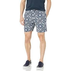 imageLucky Brand Mens Printed Flat Front ShortBlue Print