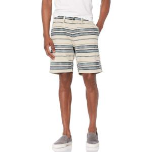 imageLucky Brand Mens Printed Flat Front ShortBlue Stripe