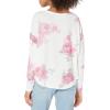 imageLucky Brand Womens Cloud Jersey Long Sleeve CrewPink Floral Print