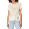 imageLucky Brand Womens Lucky Flower Classic Graphic CrewBisque