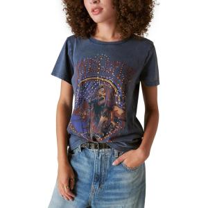 imageLucky Brand Womens Janis Joplin Classic Crew TeeDress Blues
