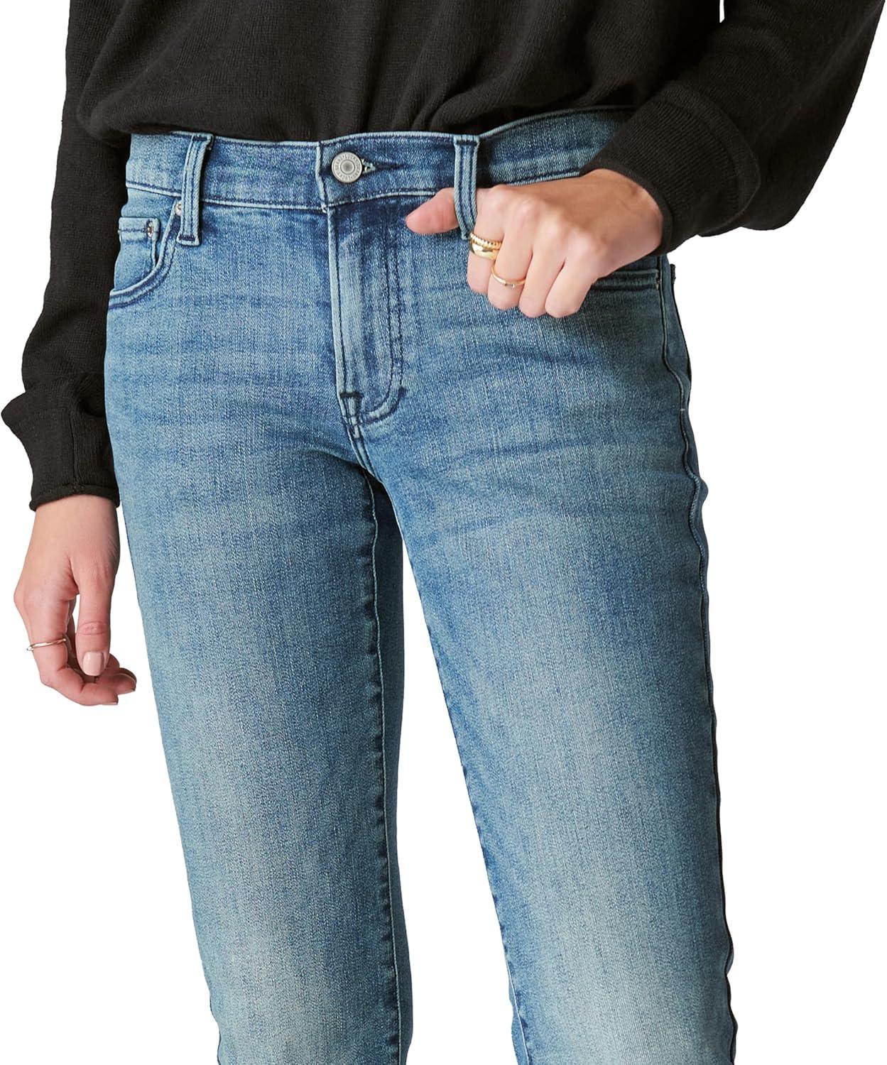 imageLucky Brand Womens Mid Rise Sweet Straight JeansGemini