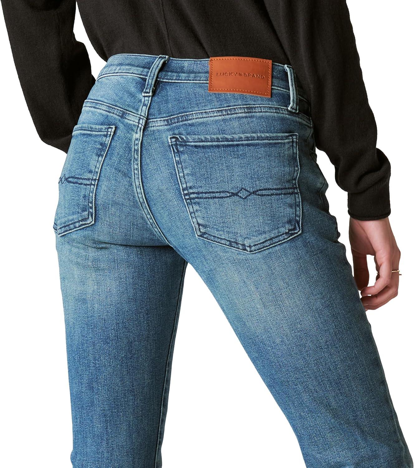 imageLucky Brand Womens Mid Rise Sweet Straight JeansGemini