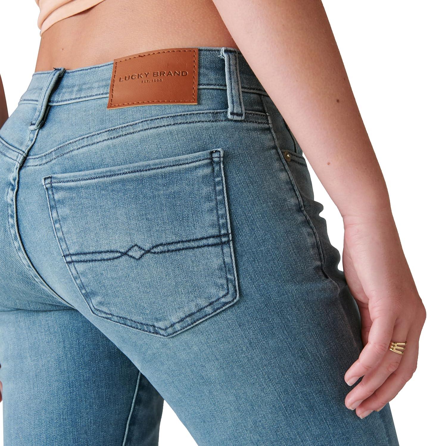 imageLucky Brand Womens Mid Rise Sweet Straight JeansGlass Mount 20