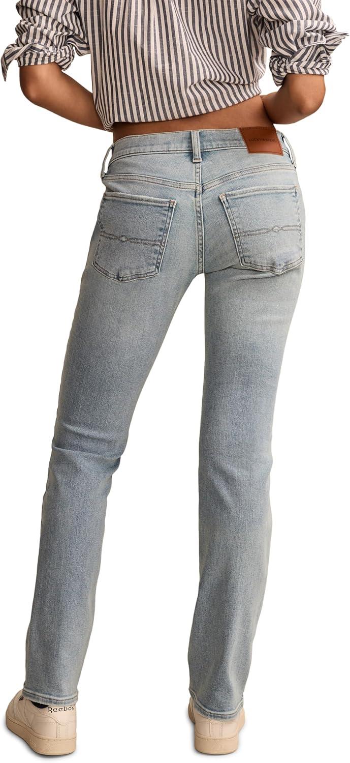 imageLucky Brand Womens Mid Rise Sweet Straight JeansLovers Lane Wash