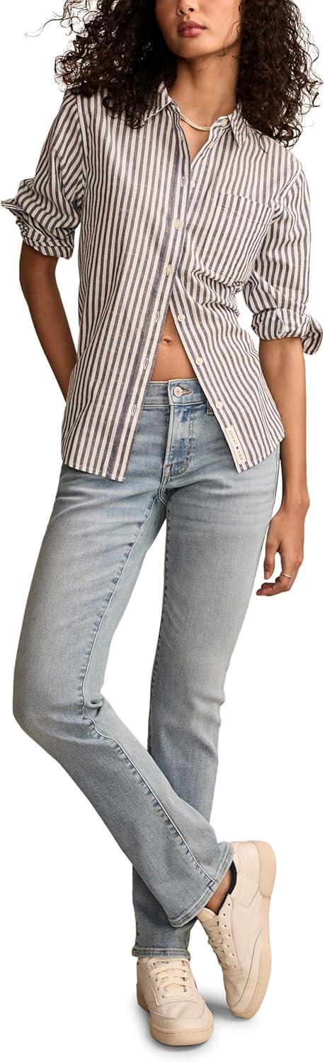 imageLucky Brand Womens Mid Rise Sweet Straight JeansLovers Lane Wash