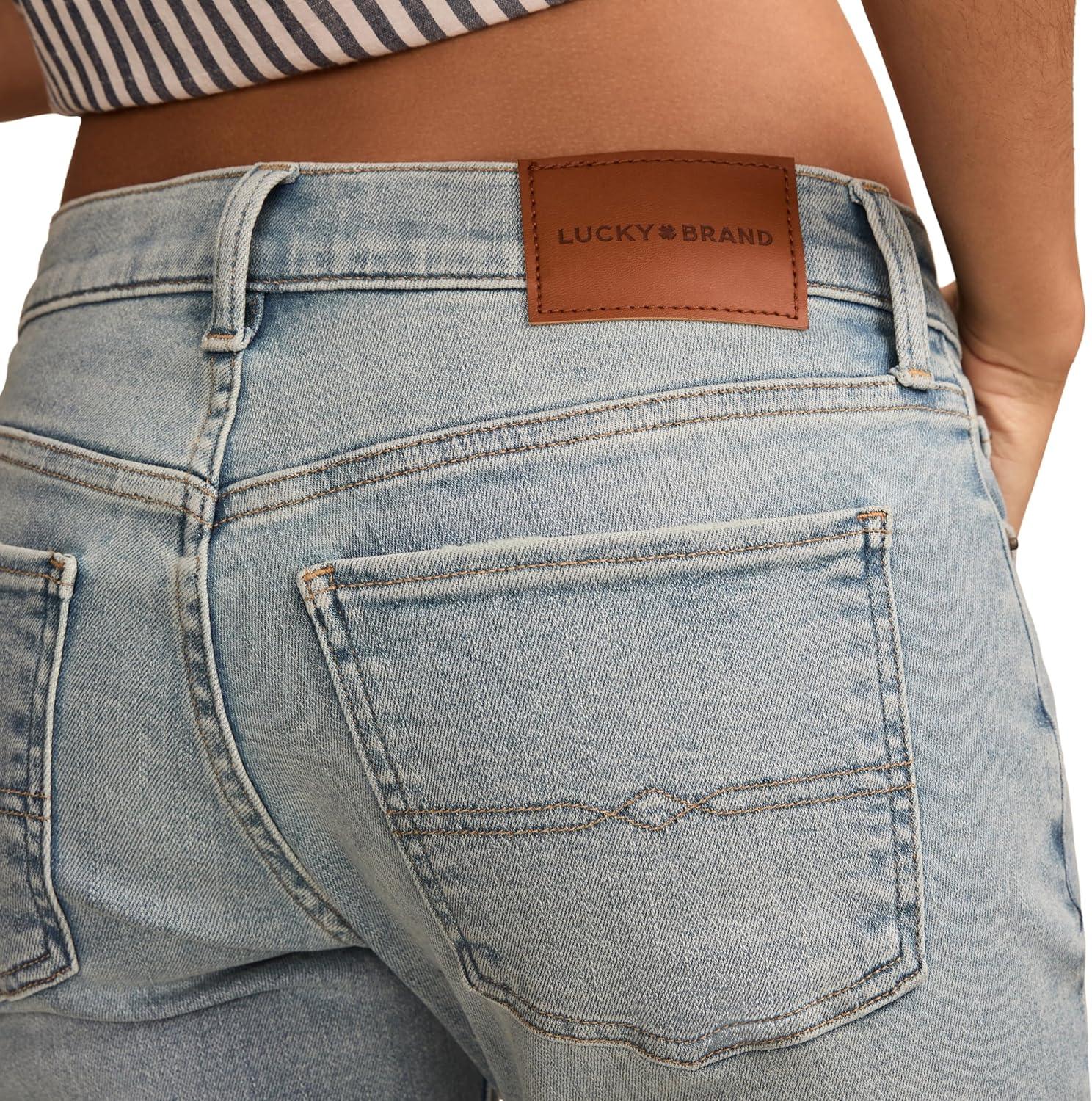 imageLucky Brand Womens Mid Rise Sweet Straight JeansLovers Lane Wash