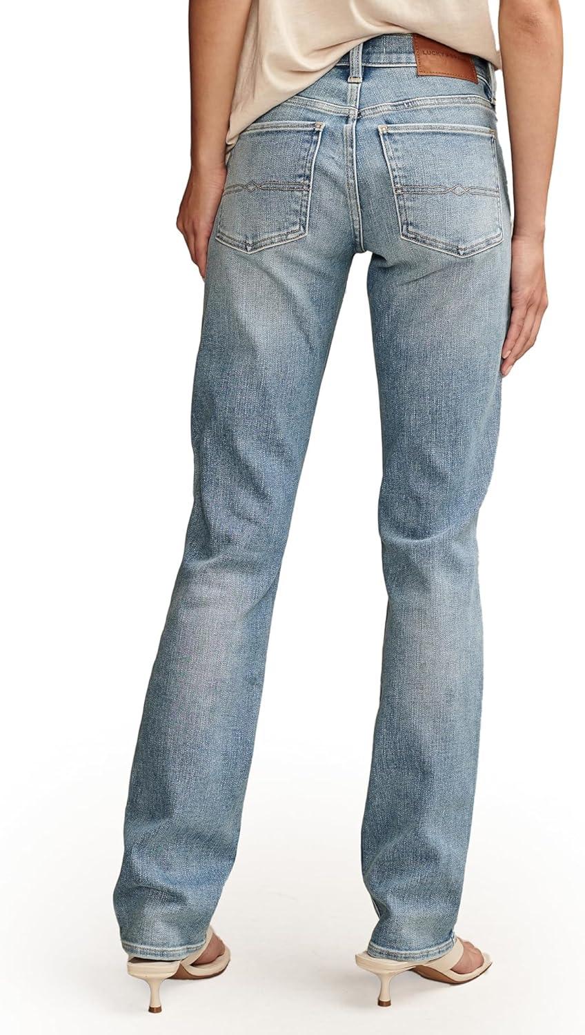 imageLucky Brand Womens Mid Rise Sweet Straight JeansWanderer