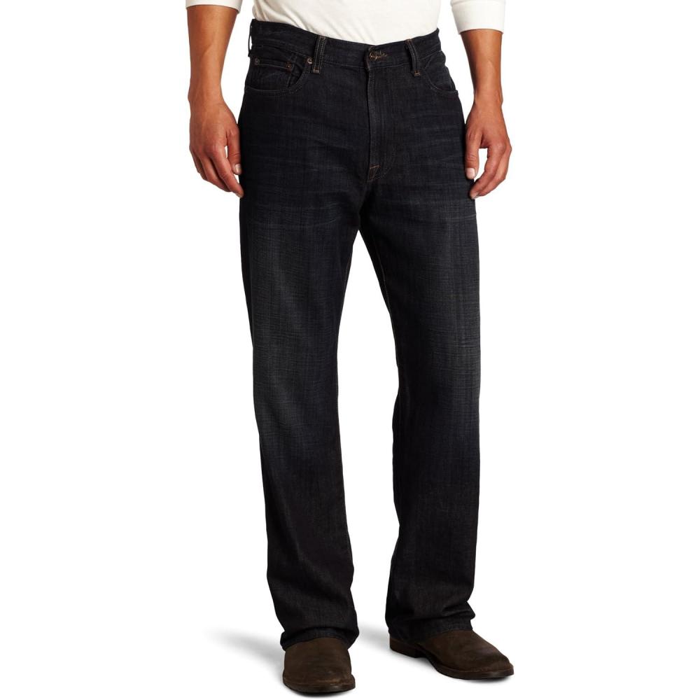 imageLucky Brand Mens 181 Relaxed Straight Leg Jean in Ol Night ShiftOl Night Shift