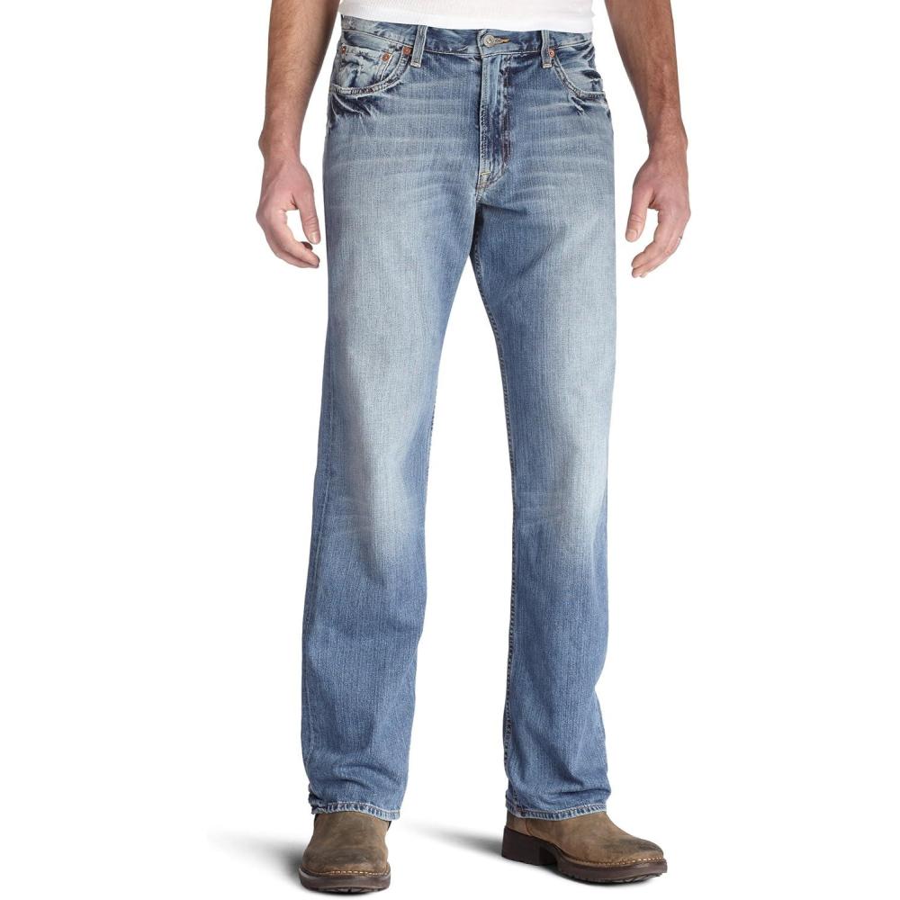 imageLucky Brand Mens 181 Relaxed Straight Leg Jean in Ol Night ShiftOl Spy Plane