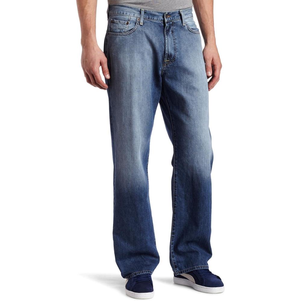 imageLucky Brand Mens 181 Relaxed Straight Leg Jean in Ol Night ShiftOl Summer Camp