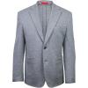 imageLucky Brand Mens Grey Solid Sport Coat Slim Fit Unstructured 2Button Notch Collar Patch Pockets Side Vents