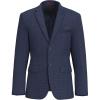 imageLucky Brand Mens Navy Seersucker Plaid Sportcoat Slim Fit Unstructured 2Button Notch Collar