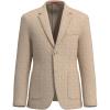 imageLucky Brand Mens Tan Glen Plaid Knit Sportcoat Slim Fit Unstructured 2Button Notch Collar