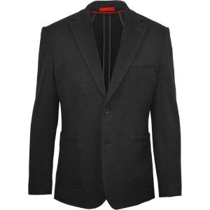 imageLucky Brand Mens Grey Solid Sport Coat Slim Fit Unstructured 2Button Notch Collar Patch Pockets Side Vents