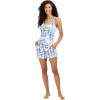 imageLucky Brand Womens 2 Piece Lounge Set Lightweight Soft Pajamas Sleepwear Crossback Tank Top and Sleep ShortsBlue Tie Dye
