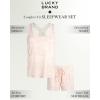 imageLucky Brand Womens 2 Piece Lounge Set Lightweight Soft Pajamas Sleepwear Crossback Tank Top and Sleep ShortsPink Tie Dye